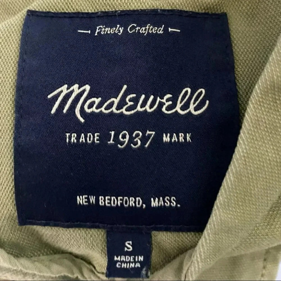 Madewell Women's S army green utility military jacket‎ Chore Coat - Picture 6 of 9
